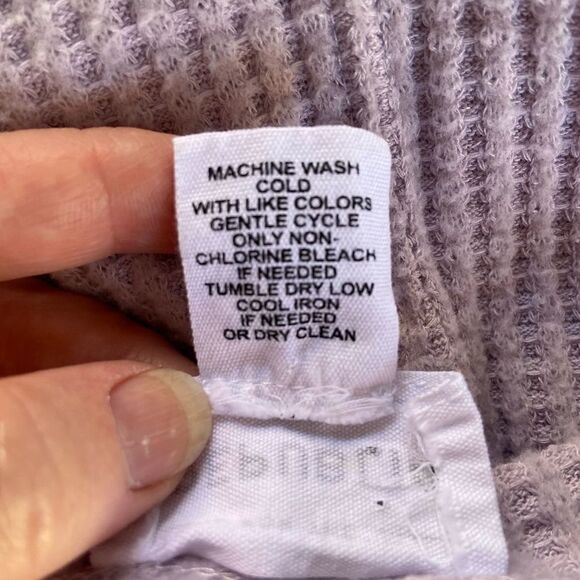 For the Republic Pastel Purple Waffle Knit Slouchy Top M - Picture 5 of 5